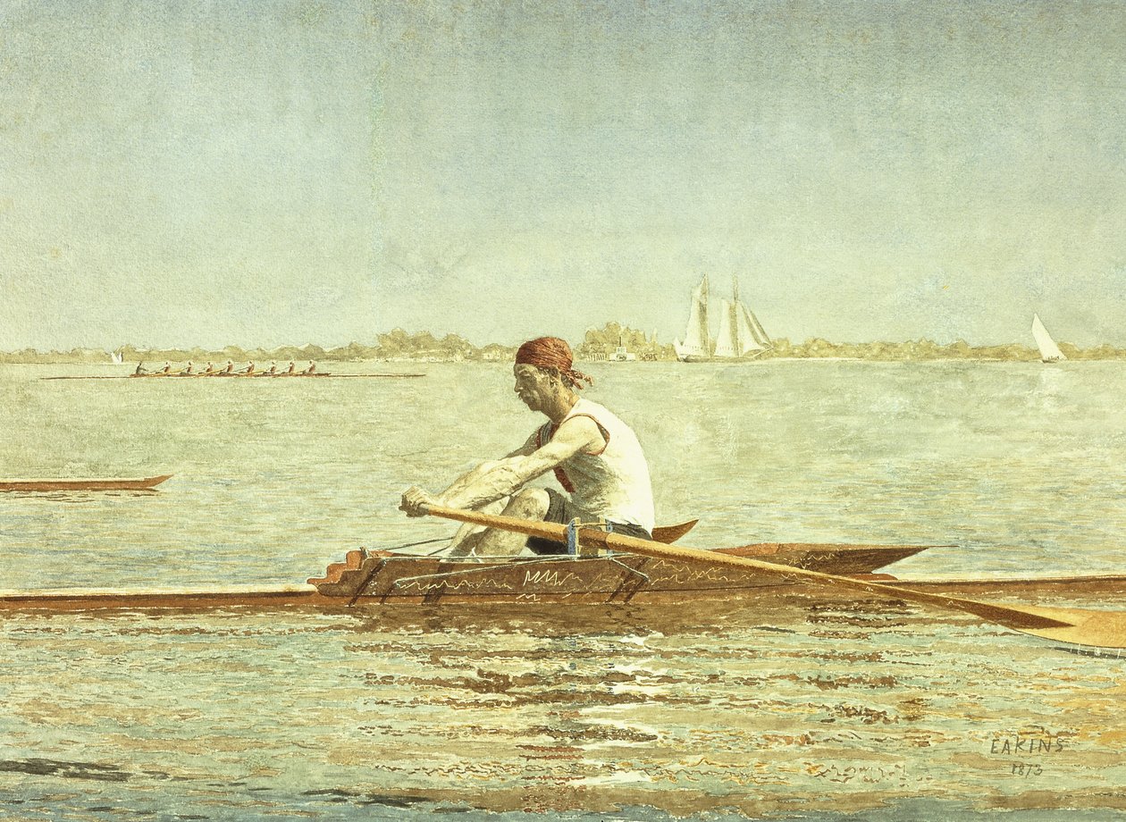 约翰·比格林（John Biglin），1873年 作者 托马斯·考珀思韦特·埃金斯