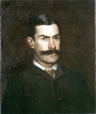 弗兰克-麦克道尔的肖像，约1886年（布面油画）。 作者 托马斯·考珀思韦特·埃金斯