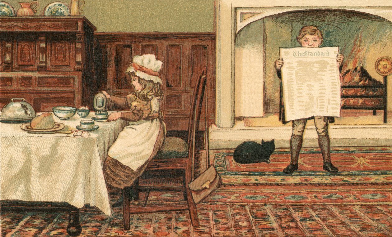 Home Life: Children in the Dining Room 作者 托马斯·克莱恩（Thomas Crane）