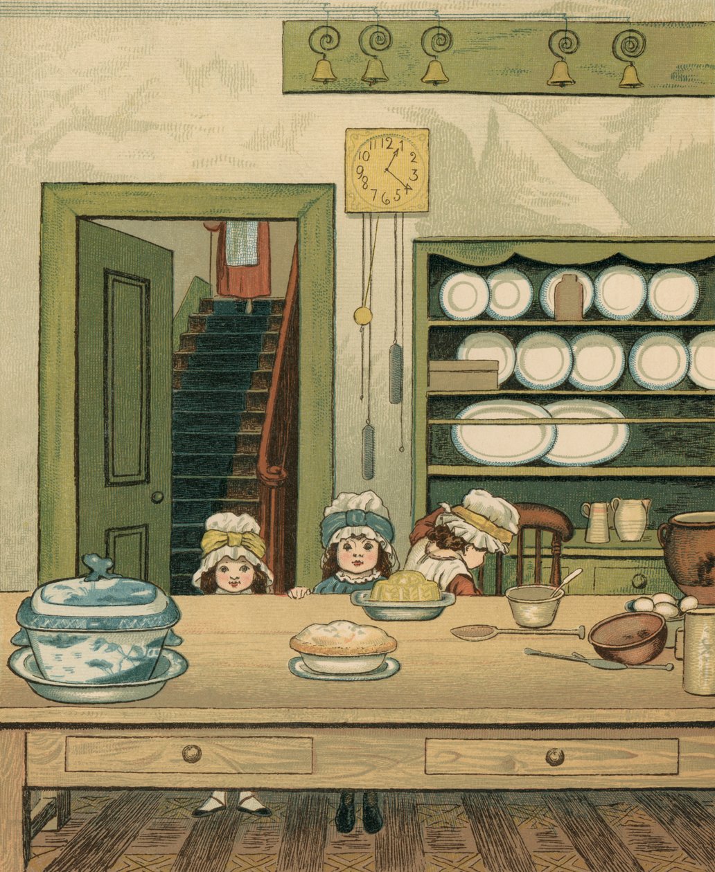 Home Life: Children in the Downstairs Kitchen 作者 托马斯·克莱恩（Thomas Crane）
