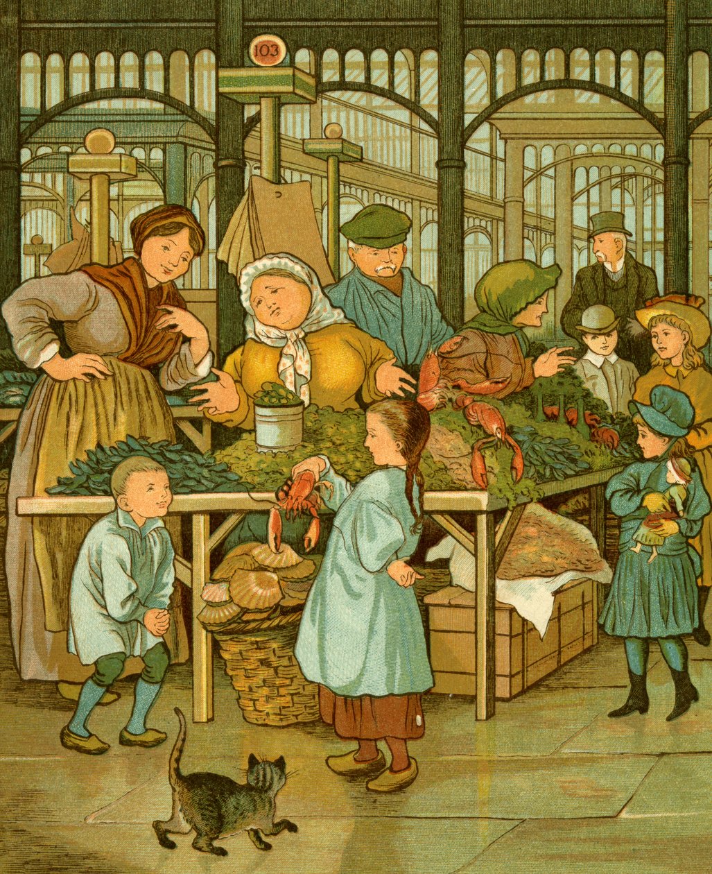 Paris covered market 作者 托马斯·克莱恩（Thomas Crane）