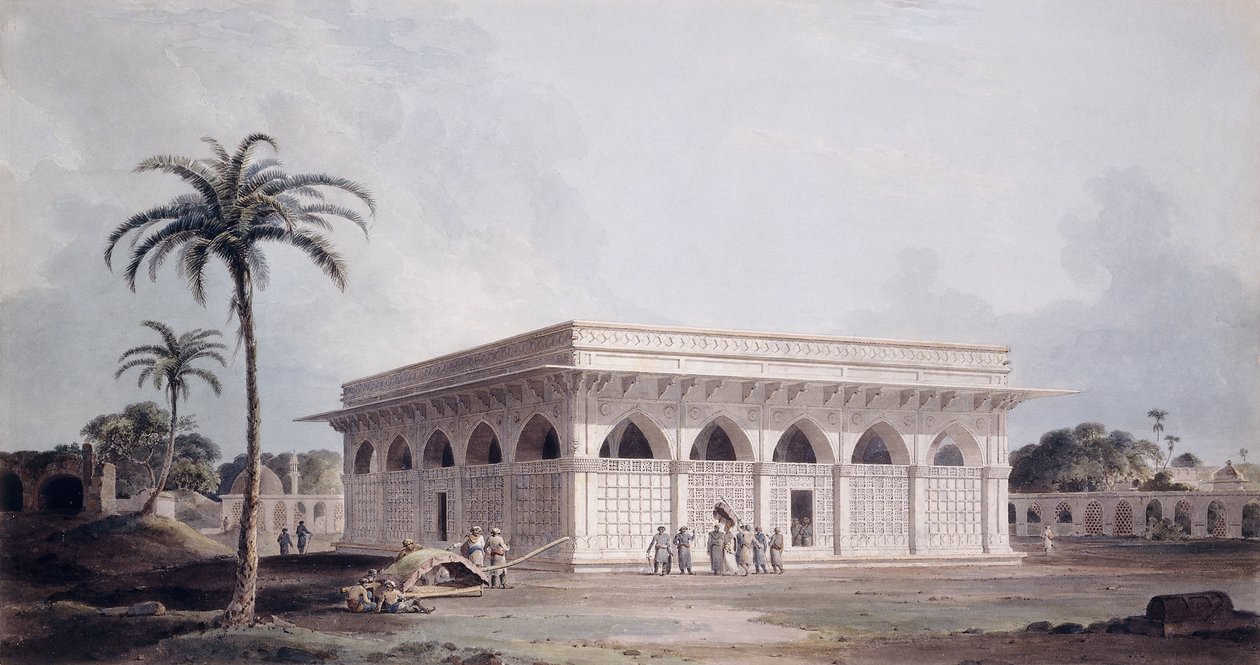 德里Chaunsath Khamba Nizamuddin， 作者 托马斯·丹尼尔