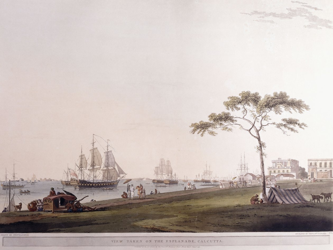 1797年在加尔各答滨海艺术中心拍摄的风景 作者 托马斯·丹尼尔