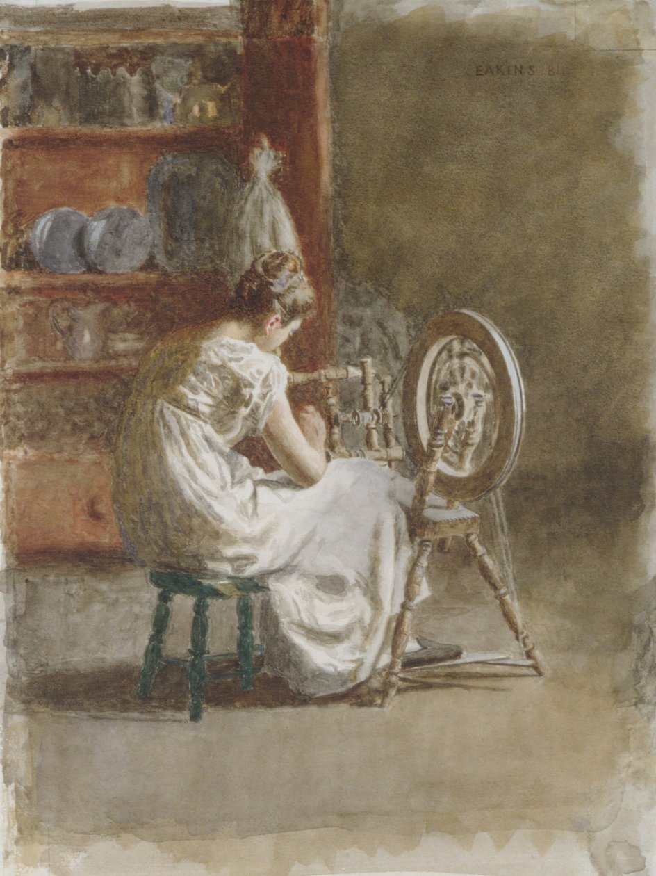 Homespun, 1881. 作者 托马斯·埃金斯