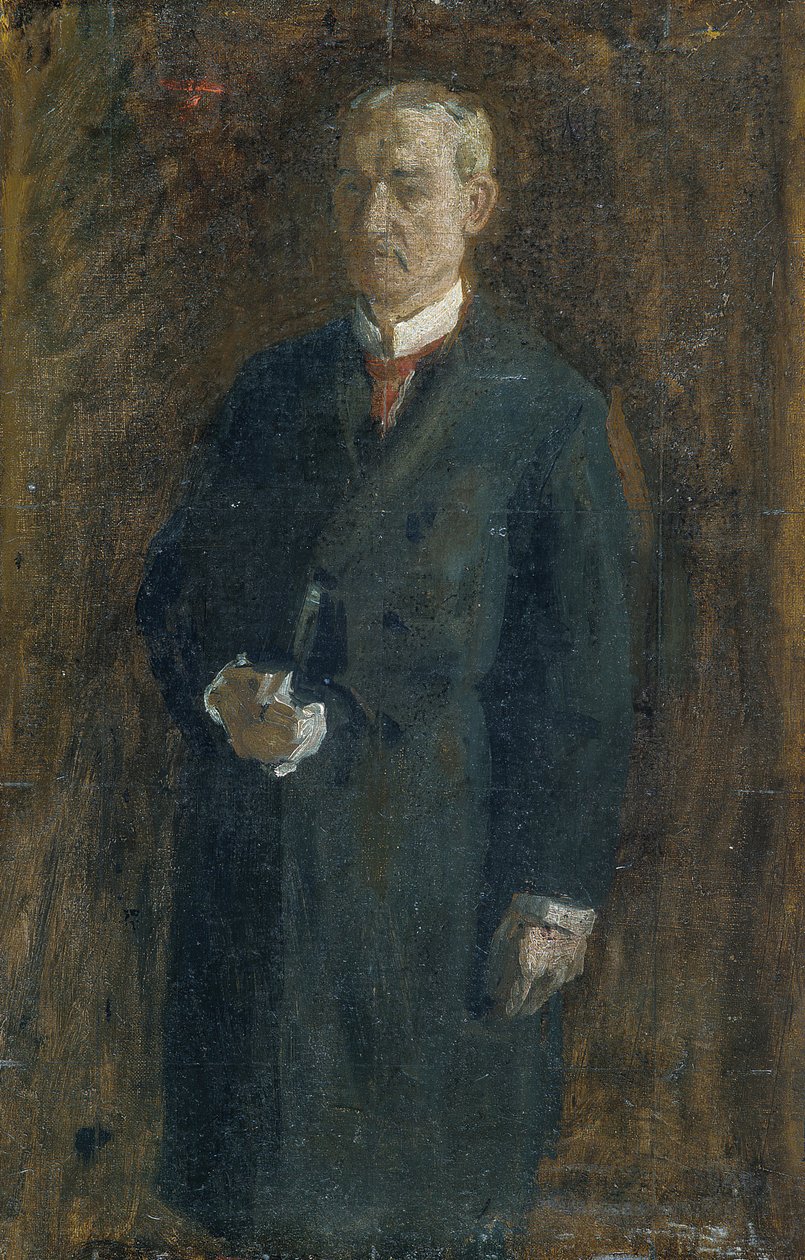 詹姆斯·麦克阿里斯特（James MacAlister）素描，约。 1895年。 作者 托马斯·埃金斯