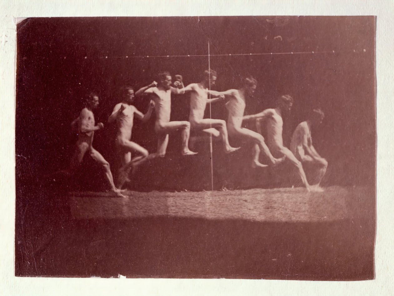 乔治-雷诺兹的Marey Wheel照片，1884年。 作者 托马斯·埃金斯