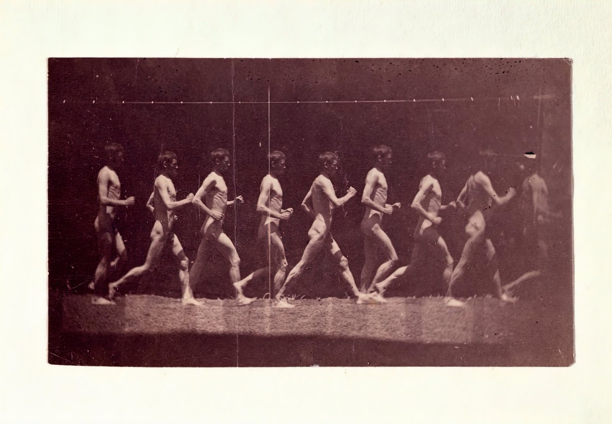 乔治-雷诺兹的Marey Wheel照片，1884年。 作者 托马斯·埃金斯