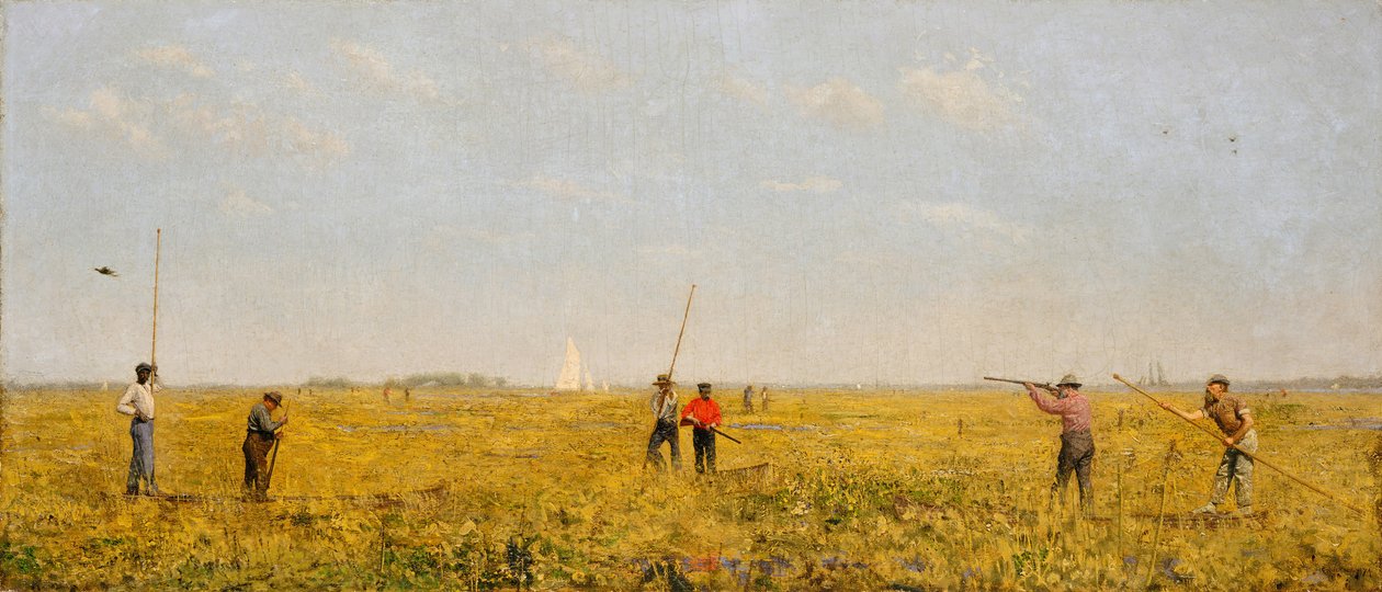 推动铁路发展，1874年。 作者 托马斯·埃金斯