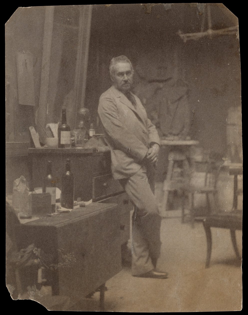 自画像，1889-94，1889-94。 作者 托马斯·埃金斯