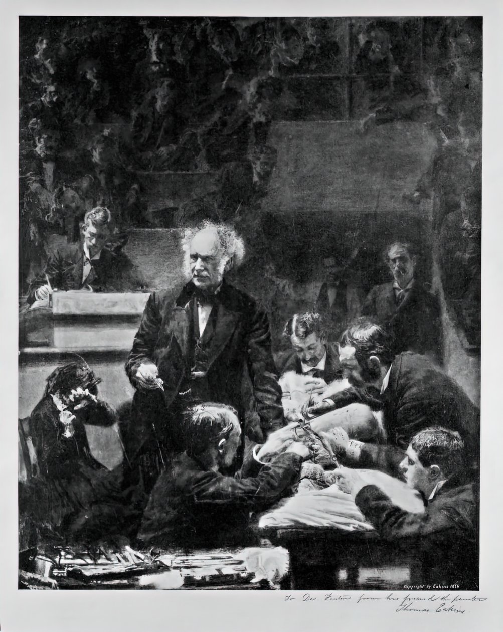 格罗斯诊所，1876年。 作者 托马斯·埃金斯