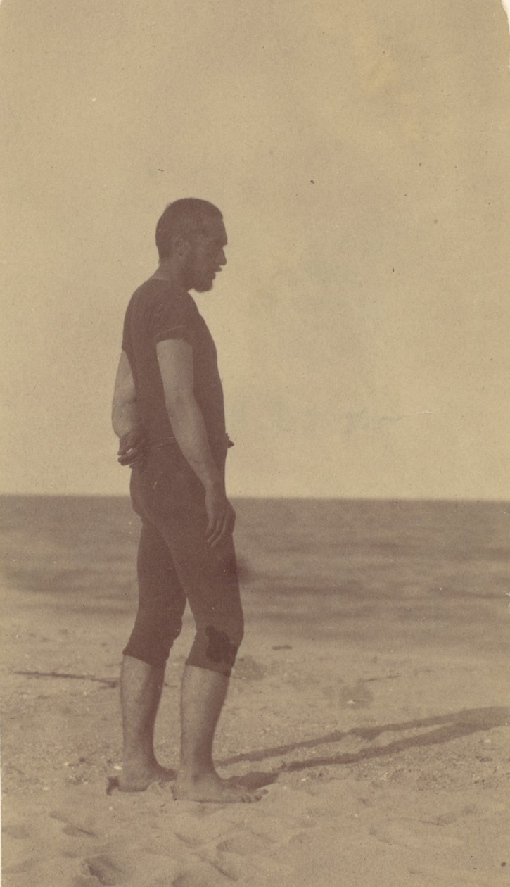 [Thomas Eakins in Swim Suit], 19世纪80年代，19世纪80年代。 作者 托马斯·埃金斯