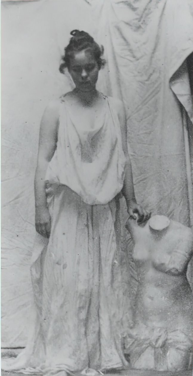 Weda Cook with Antique Cast, c. 1892. 作者 托马斯·埃金斯