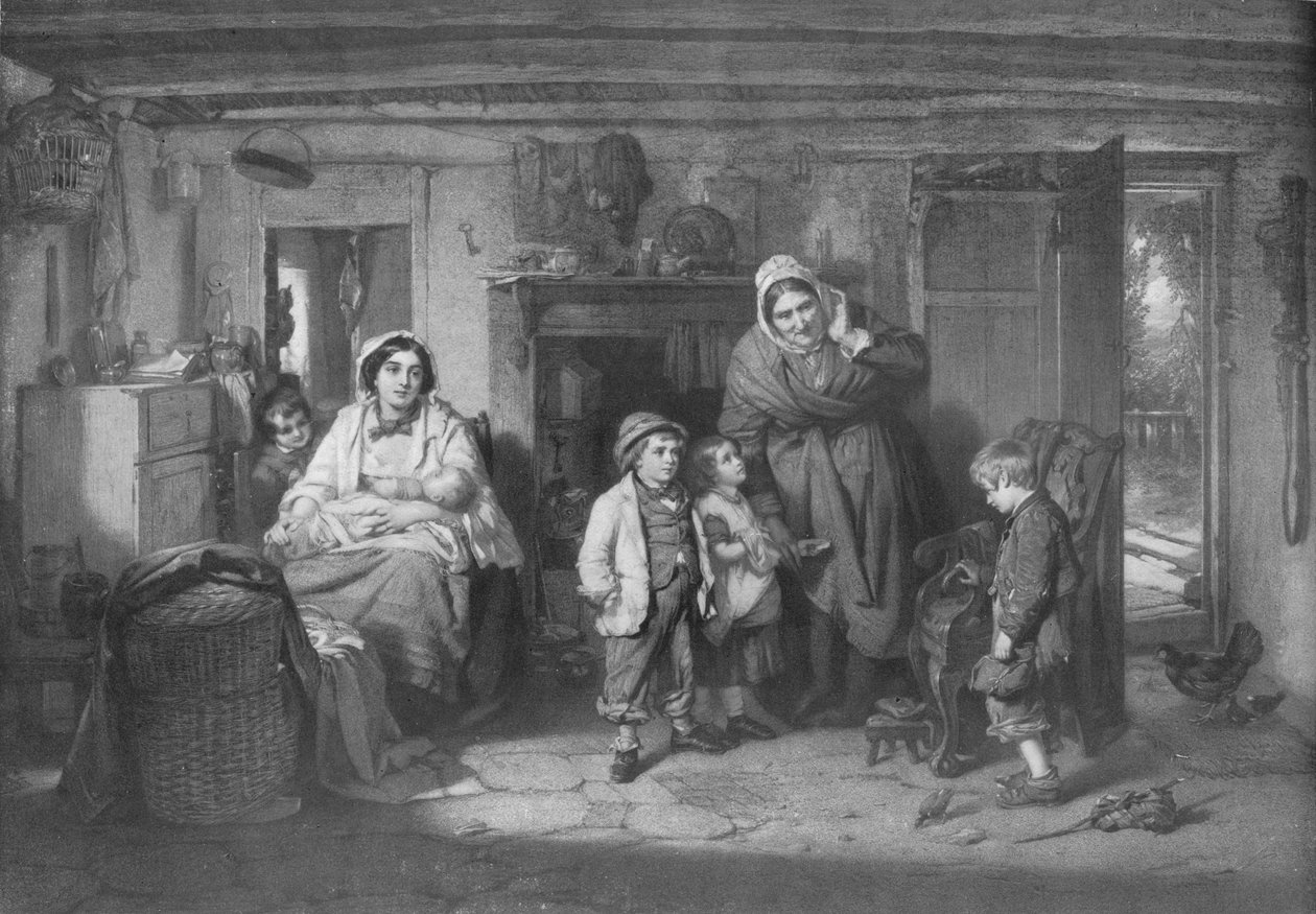 The Mitherless Bairn，c1893，1911年 作者 托马斯·法德