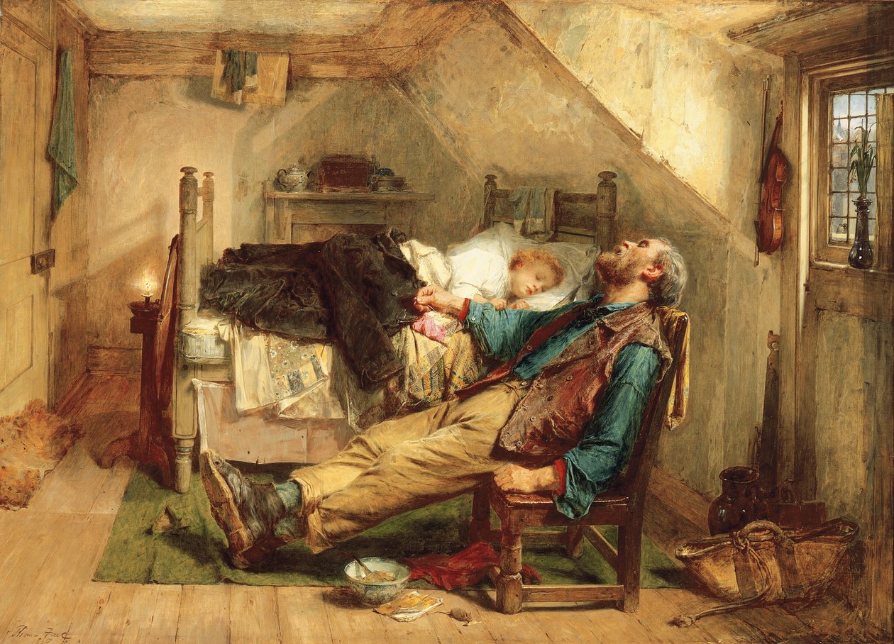 破旧，1868年 作者 托马斯·法德