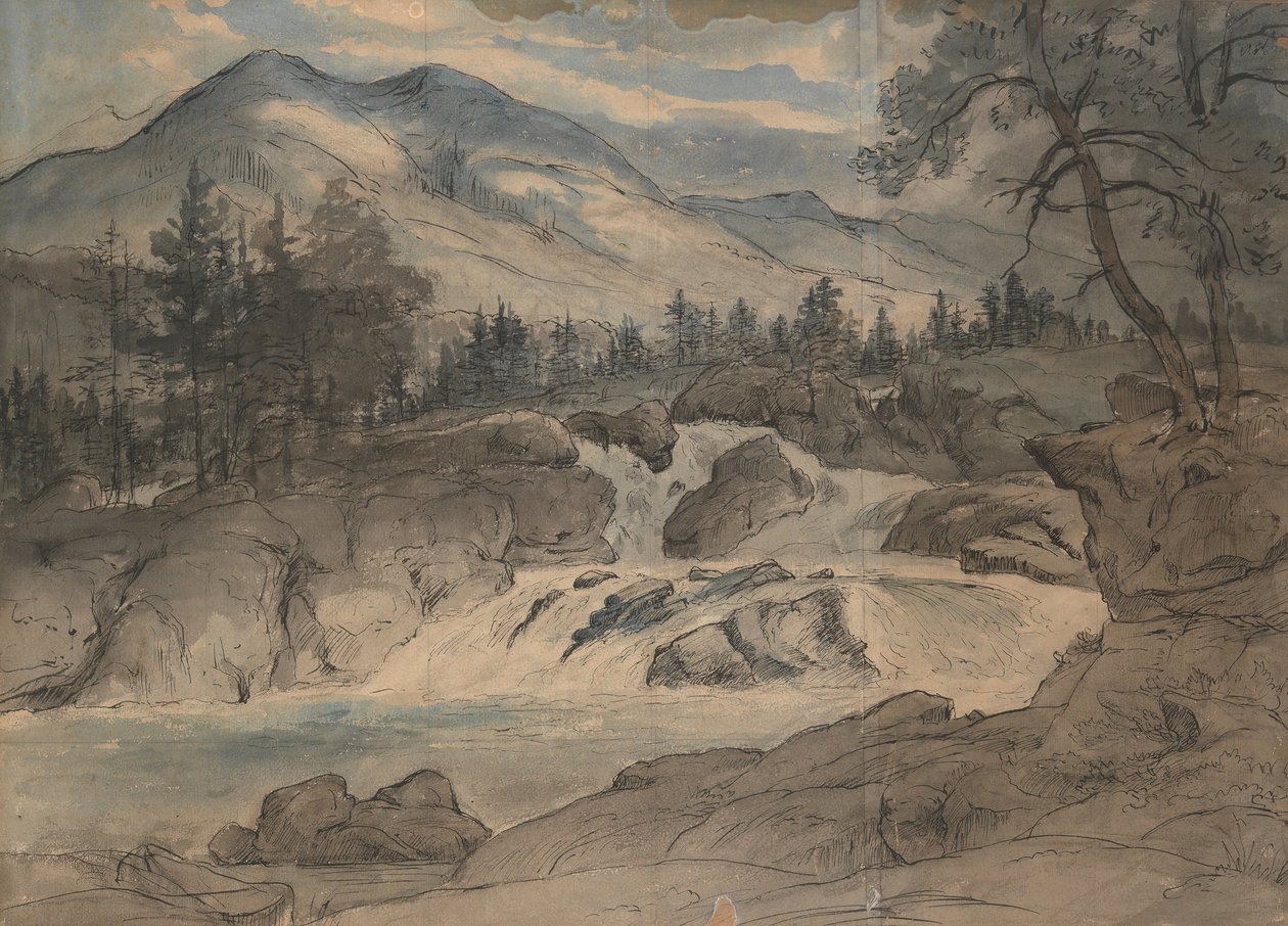 拉布罗瀑布，1824-42。 作者 托马斯·费恩利