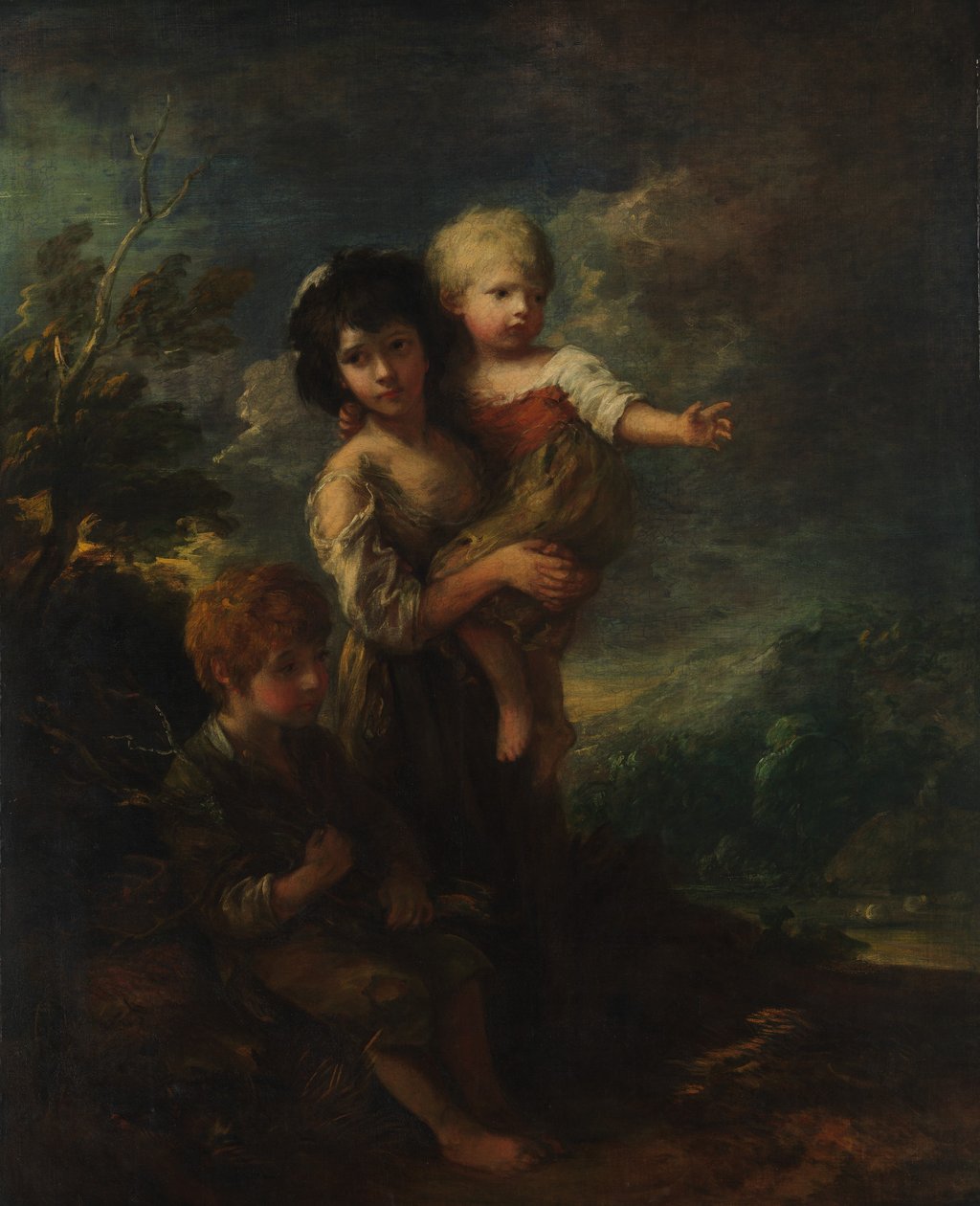小屋儿童The Wood Gatherers，1787年。 作者 托马斯·盖恩斯伯勒