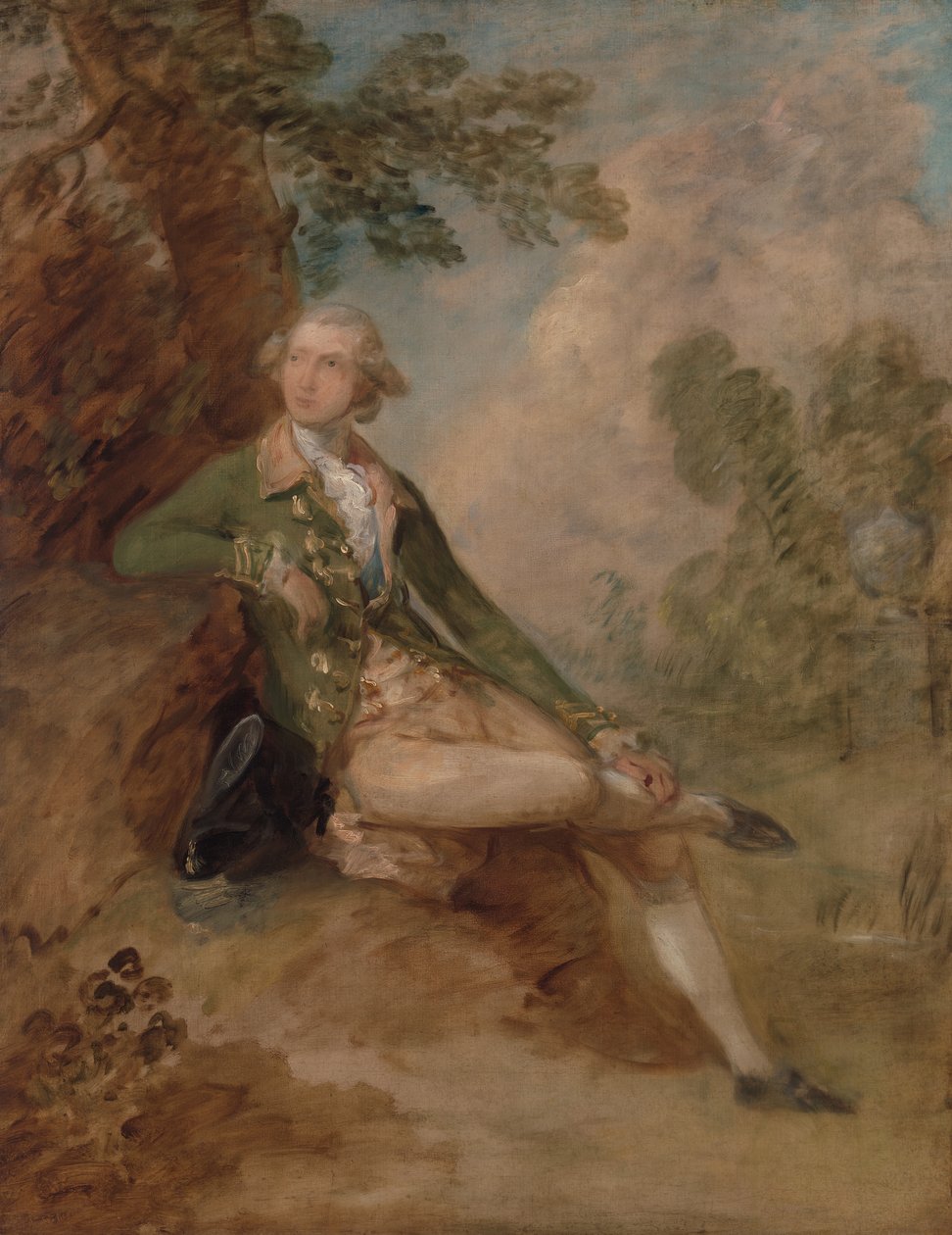 Edward Augustus, Duke of Kent,爱德华，肯特公爵，约1787年。 作者 托马斯·盖恩斯伯勒