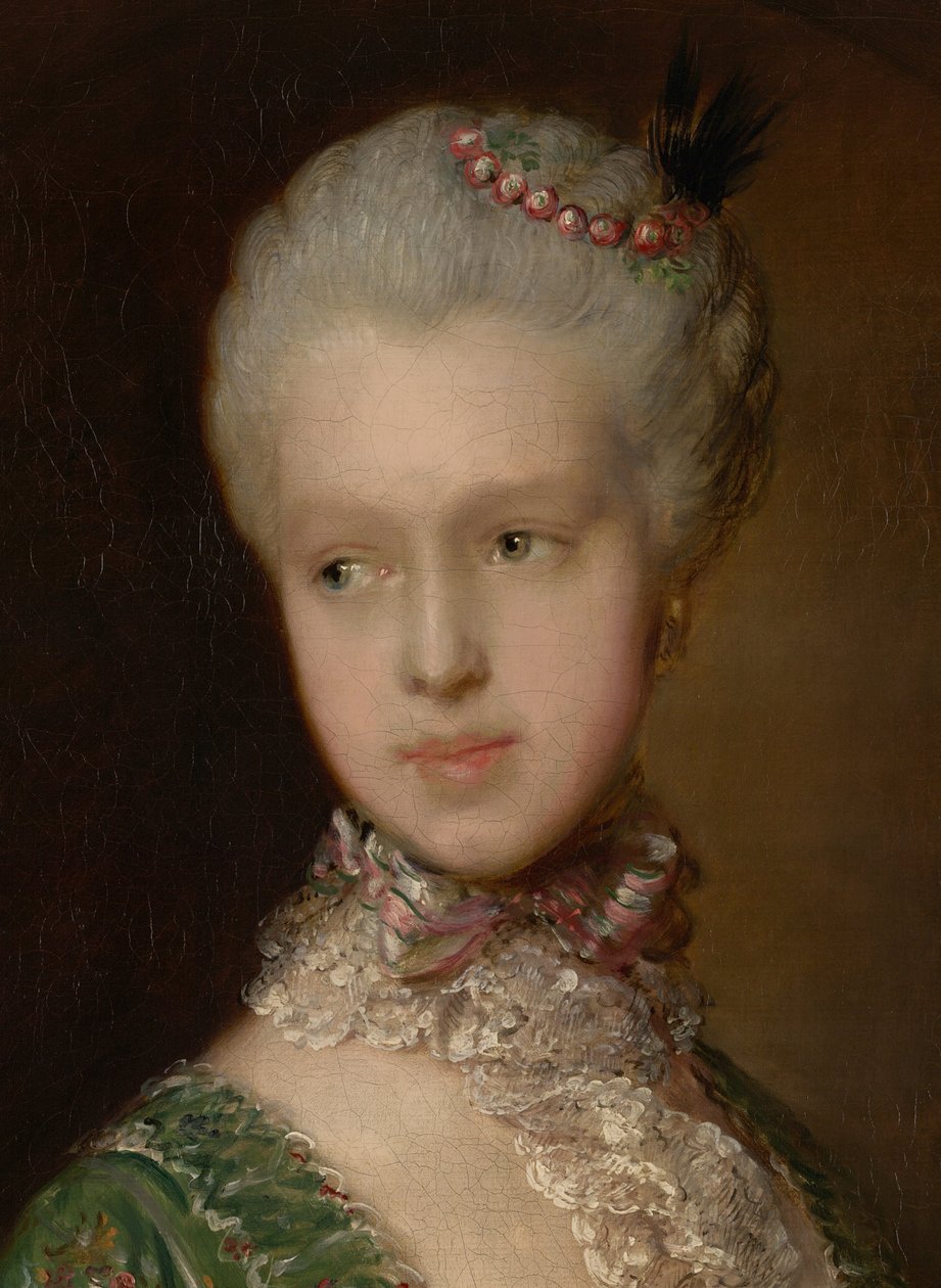 伊丽莎白·沃特斯利（Elizabeth Wrottesley），后来的格拉夫顿公爵夫人 作者 托马斯·盖恩斯伯勒