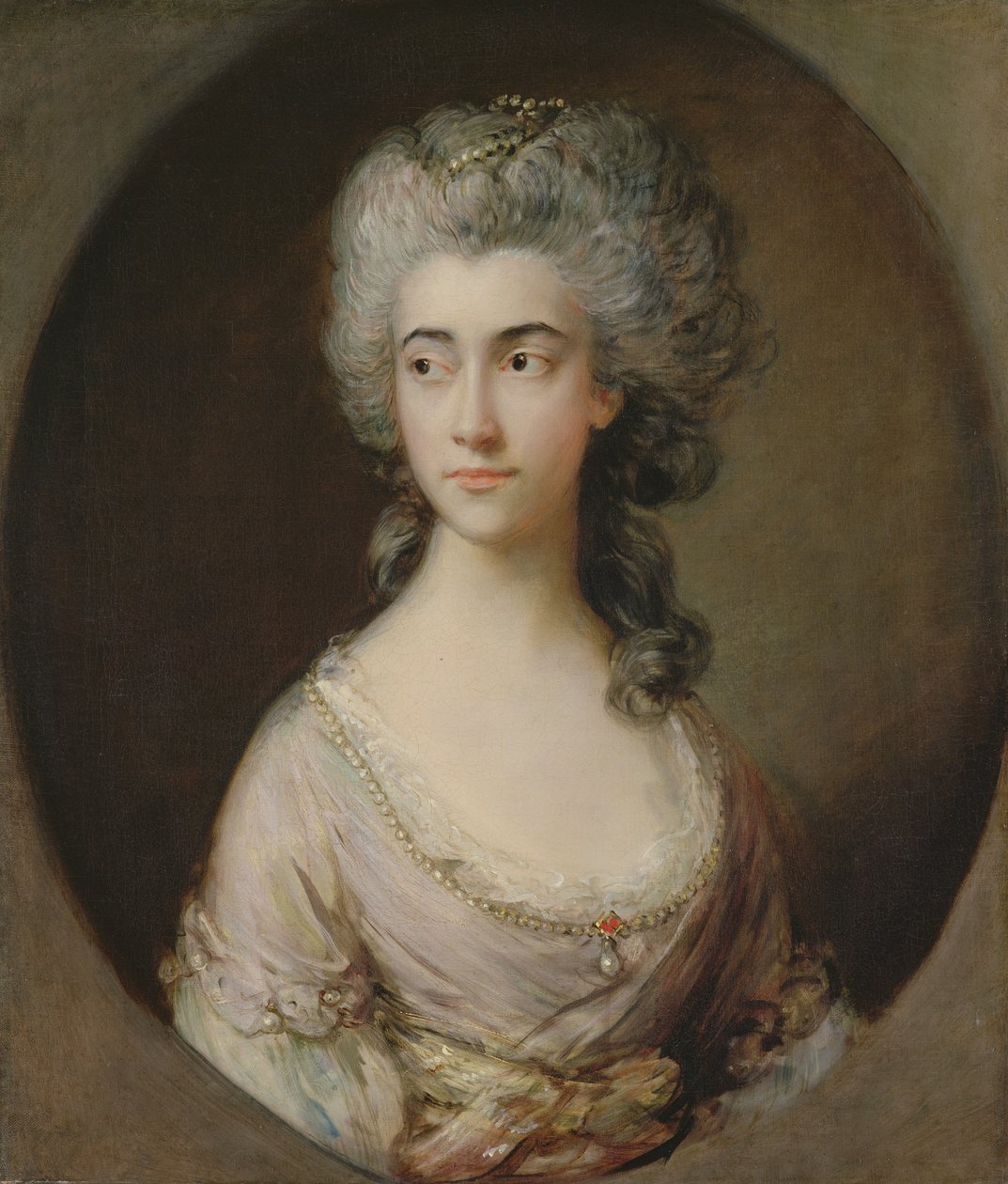 玛丽·赫伯登（Mary Heberden），约1777年（布面油画） 作者 托马斯·盖恩斯伯勒