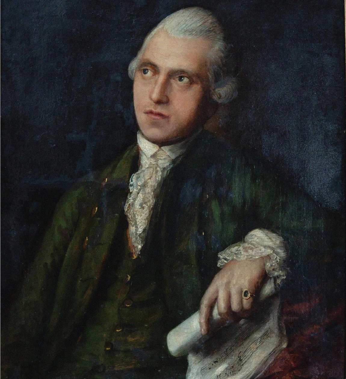 作曲家和小提琴家Antonín Kammel的肖像，1730-1784年，约1768年。 作者 托马斯·盖恩斯伯勒