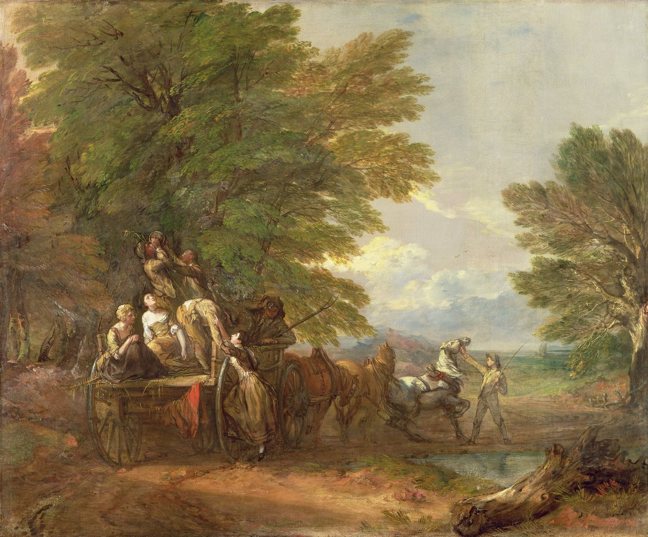 收获旅行车，1767年 作者 托马斯·盖恩斯伯勒
