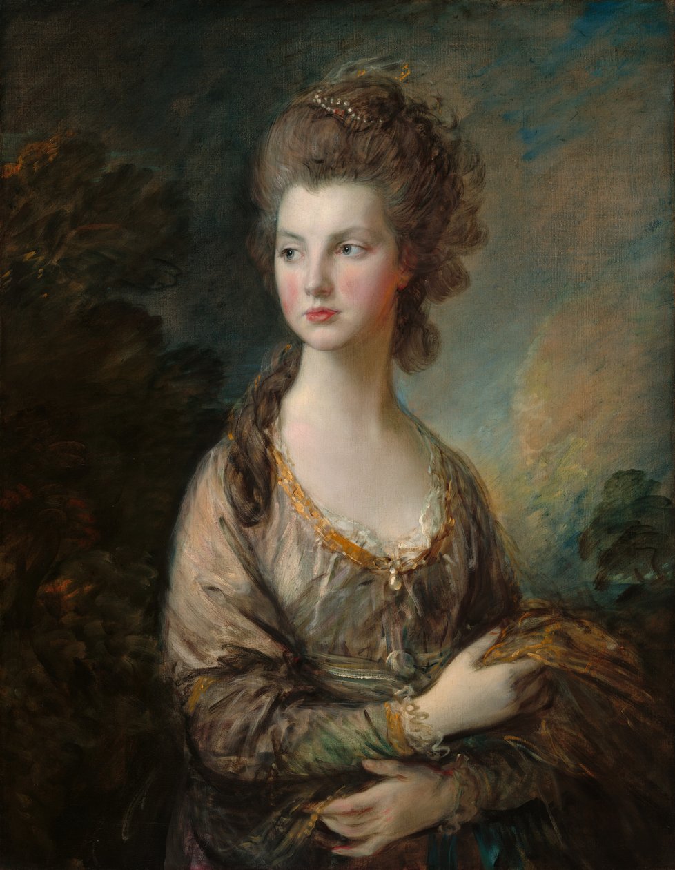 托马斯-格雷厄姆夫人阁下，约1775-1777。 作者 托马斯·盖恩斯伯勒