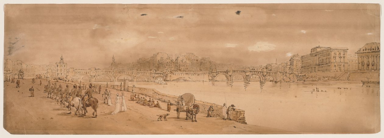 1802年，《巴黎二十个最美的风景选集》。 作者 托马斯·吉尔丁