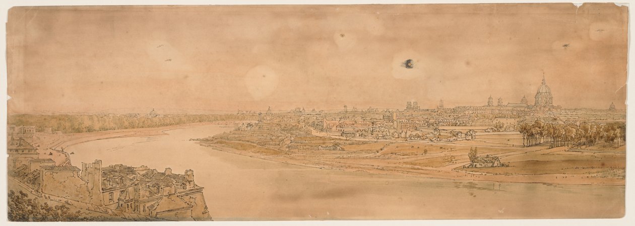巴黎风景如画的二十处精选：  从夏约拍摄的巴黎全景 作者 托马斯·吉尔丁
