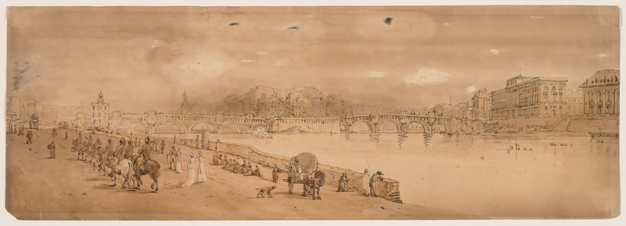 巴黎风景如画的二十处景观精选：  新桥和造币厂景观 作者 托马斯·吉尔丁