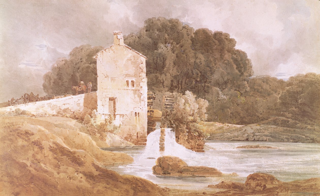 Knaresborough的Abbey Mill 作者 托马斯·吉尔丁