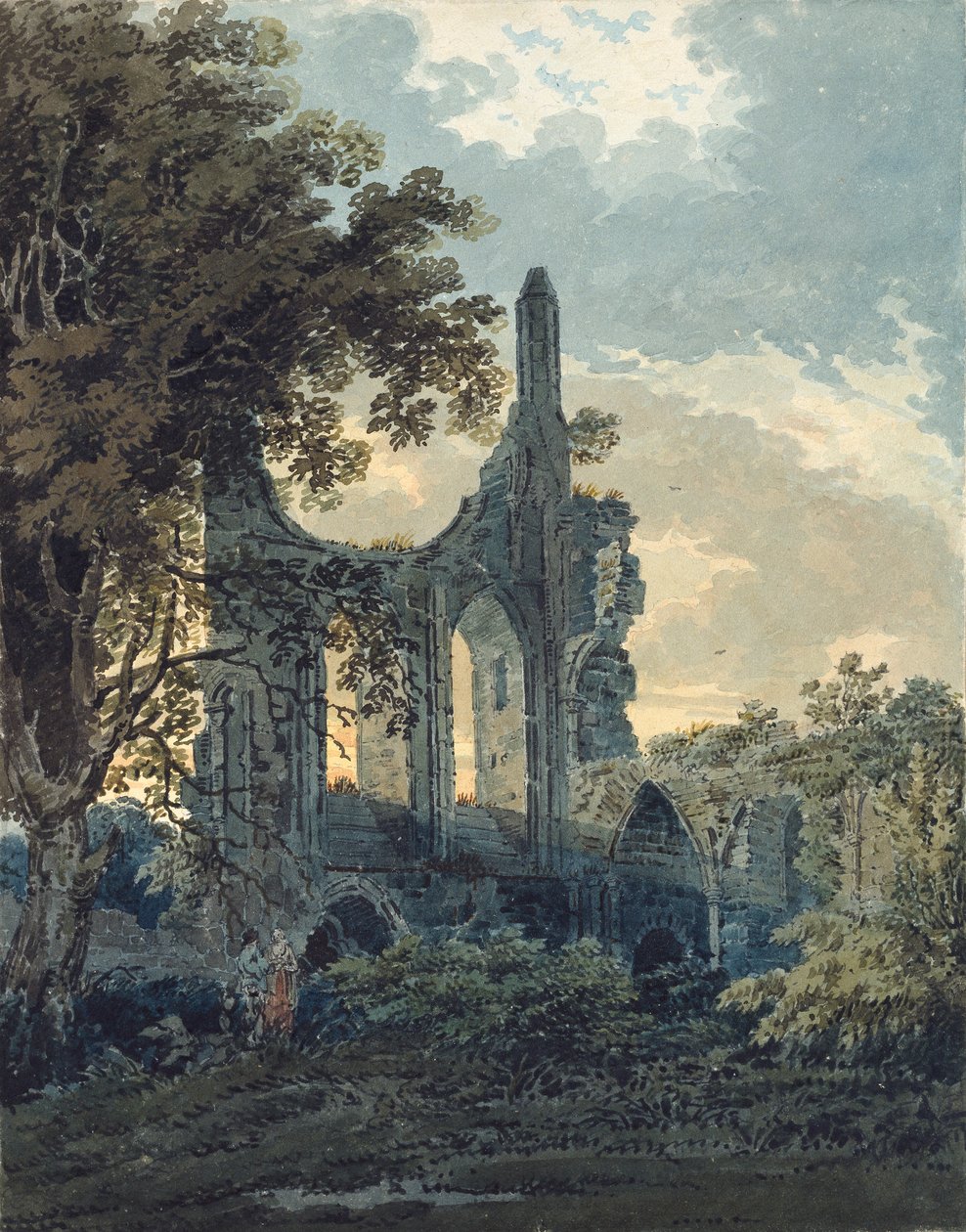 约克郡Byland Abbey，约1793年 作者 托马斯·吉尔丁