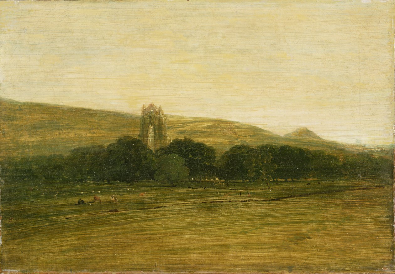 吉斯伯勒修道院，c.1801-02（布面油画） 作者 托马斯·吉尔丁