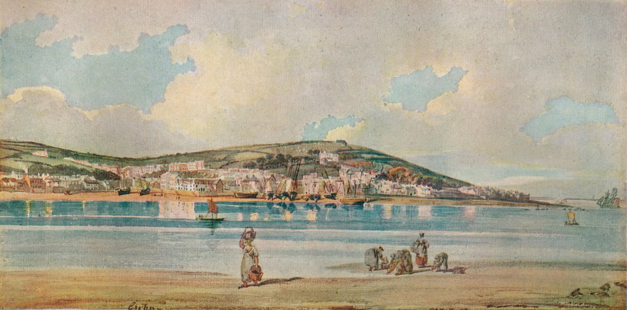 北德文郡Appledore景色，从Instow Sands，1798年，1919年 作者 托马斯·吉尔丁