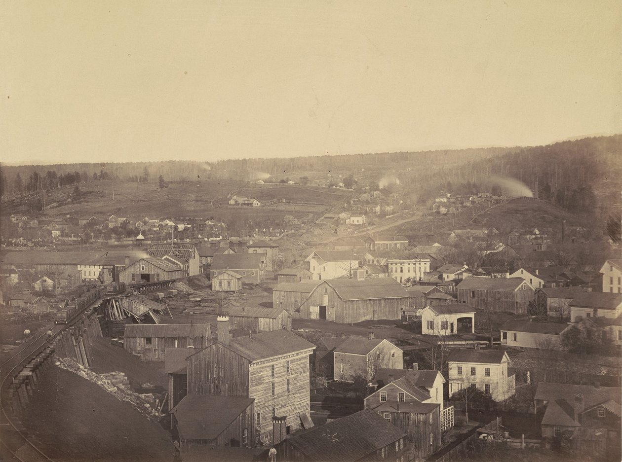 霍恩斯代尔，第 3 区，德尔和哈德逊运河公司，约 1863-1865 年（照片）。1863-1865 年（照片） 作者 托马斯·H·约翰逊