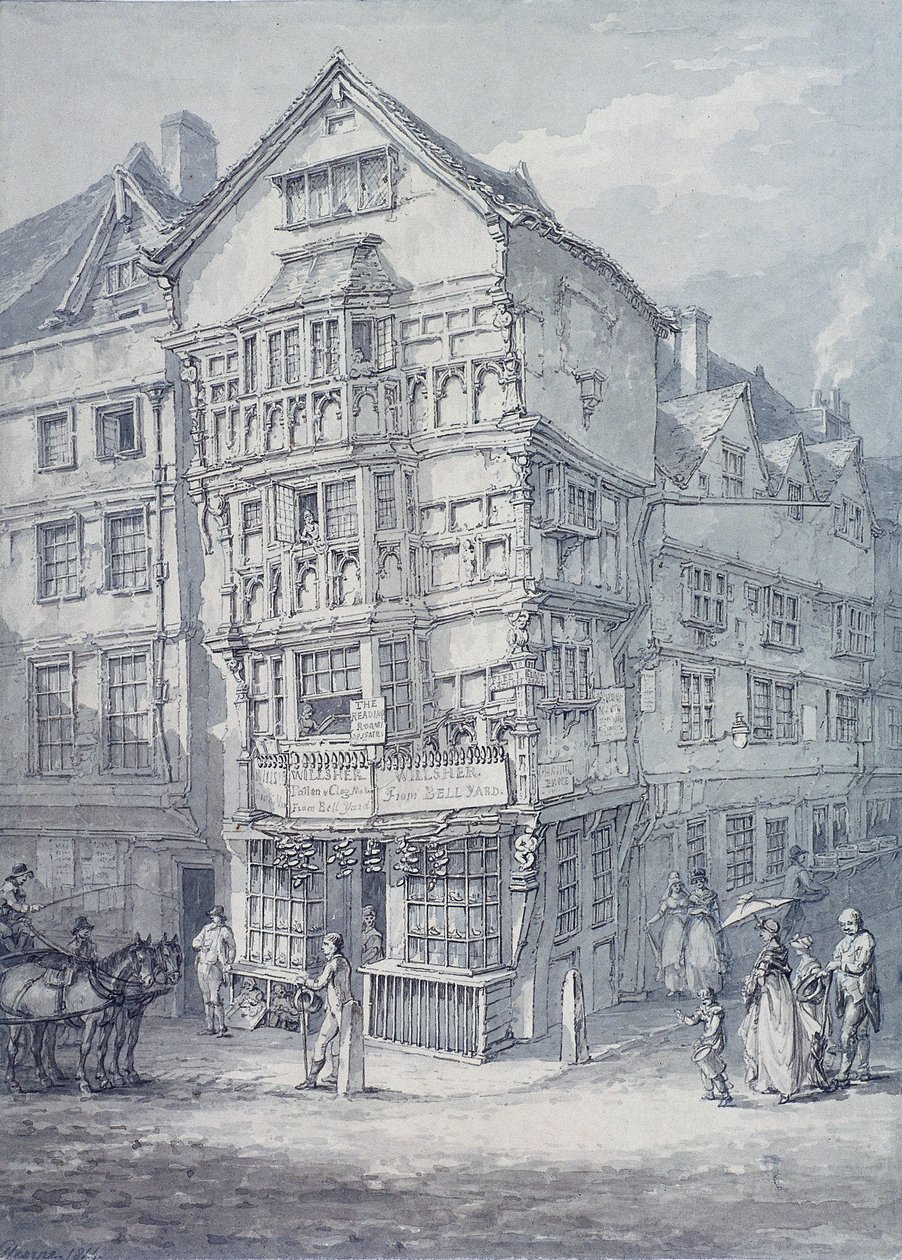 伦敦Chancery Lane，1814年 作者 托马斯·赫恩