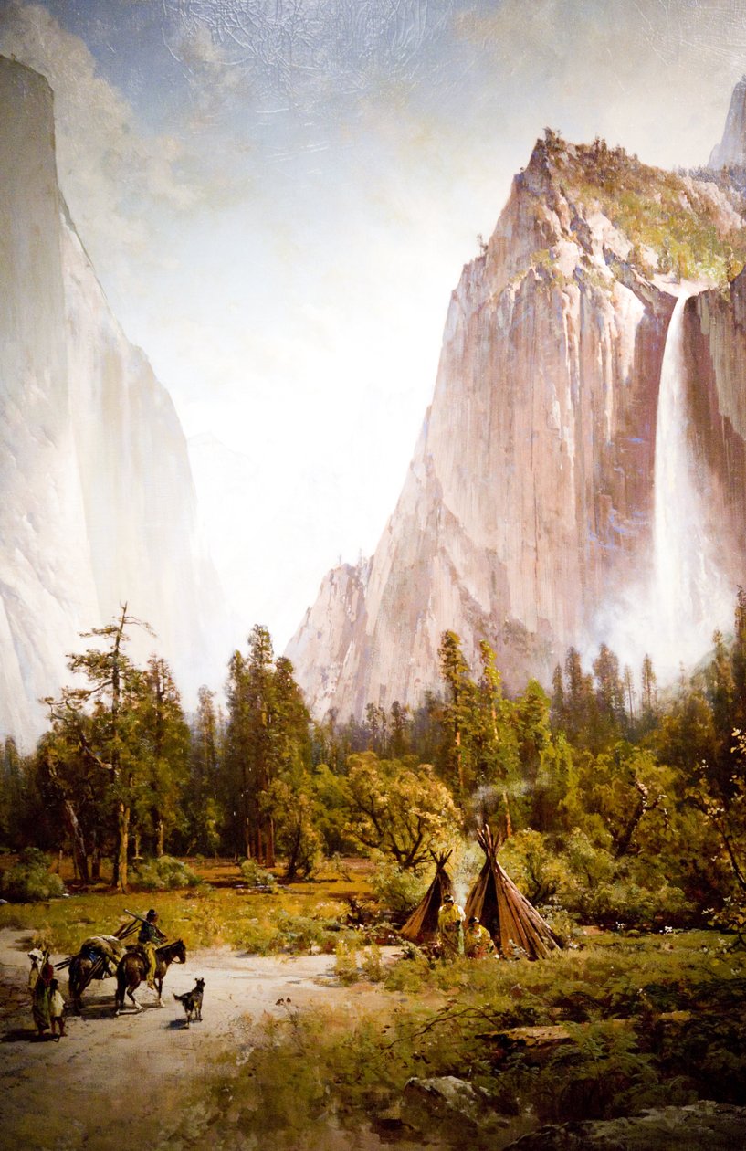 优胜美地山谷（El Capitan和新娘面纱瀑布） 作者 托马斯·希尔