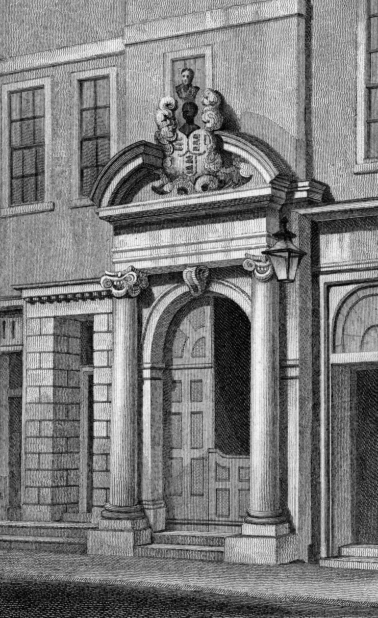Basinghall Street的Girdlers&39;Hall，由J. Greig制作的印刷品，c。 1829年至1831年 作者 托马斯·霍斯默牧羊人