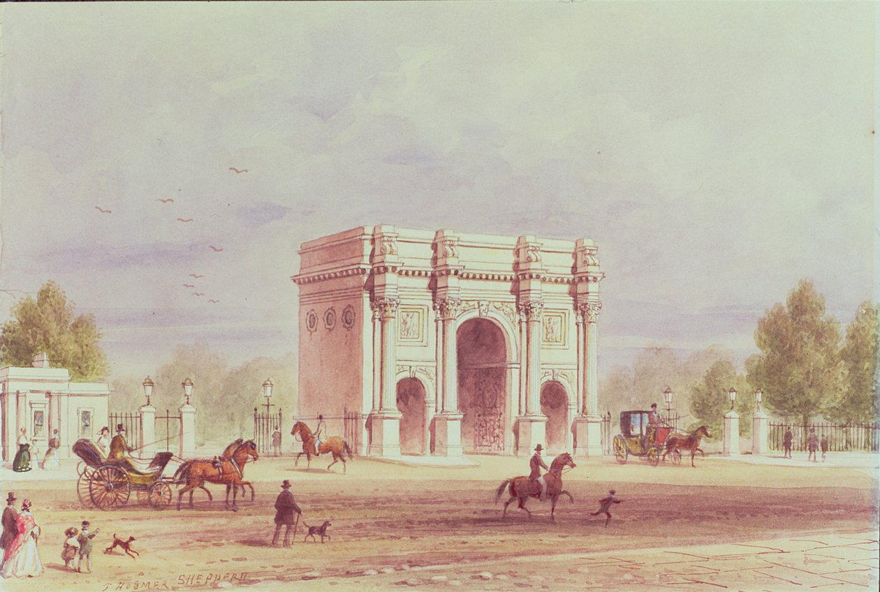 大理石拱门，c.1851 作者 托马斯·霍斯默牧羊人