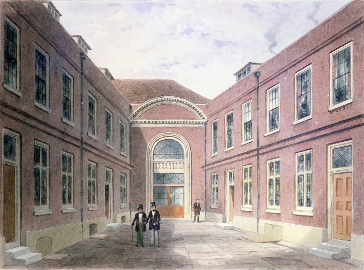 1853年，Girdlers Hall Basinghall街内院 作者 托马斯·霍斯默牧羊人