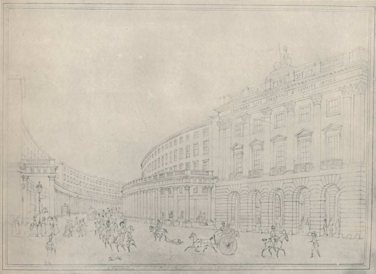 象限，摄政街，1822年，1920年 作者 托马斯·霍斯默牧羊人