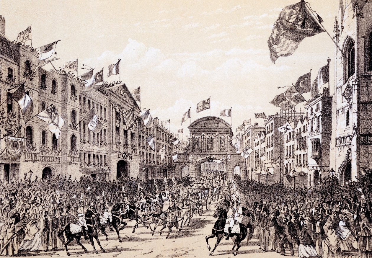 1855年4月19日，拿破仑三世和欧仁妮皇后访问该市 作者 托马斯·霍斯默牧羊人