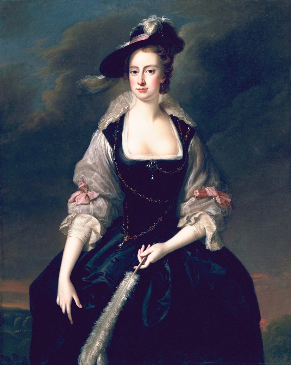 Frances Courtenay夫人，c.1741 作者 托马斯·哈德森