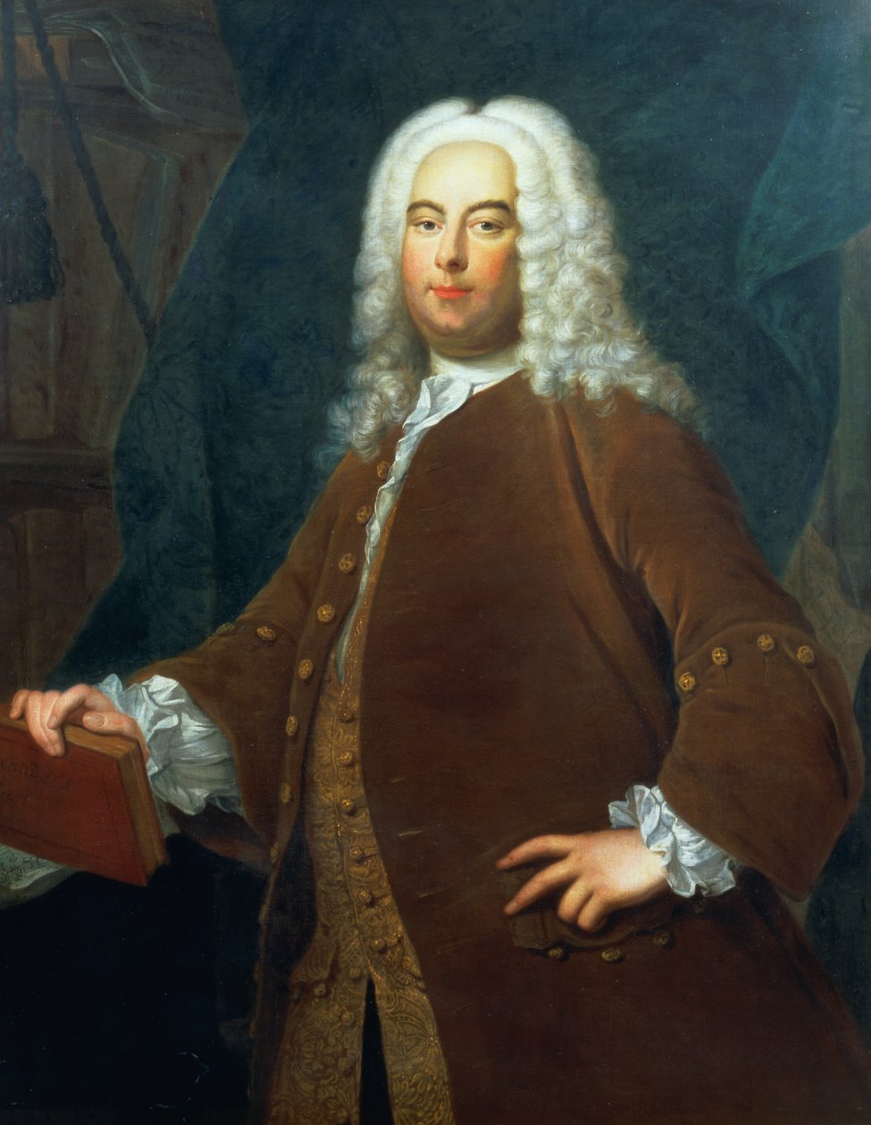 George Frederick Handel（1685-1759）c.1736的肖像 作者 托马斯·哈德森