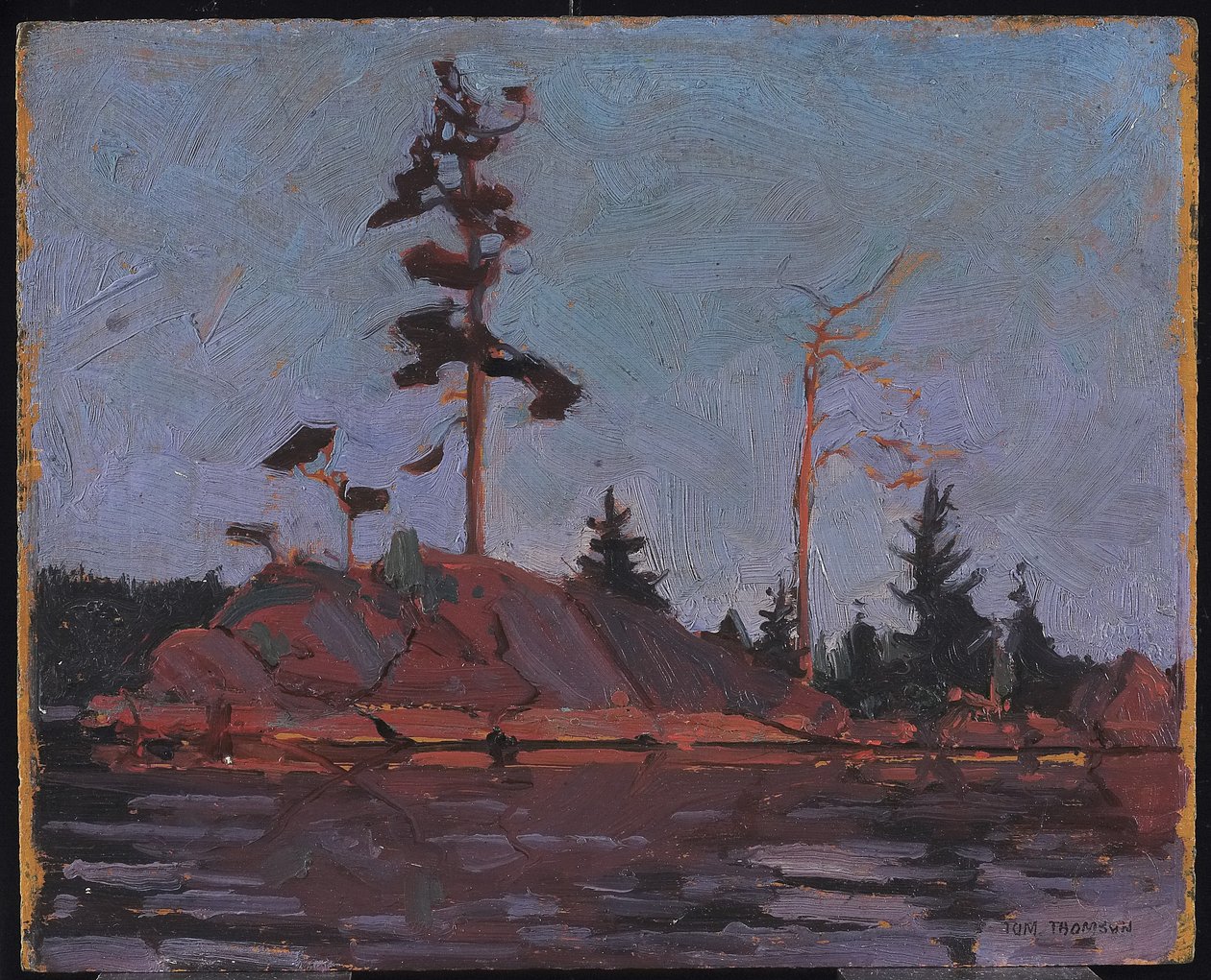 Algonquin Park，1916年（复合木浆板上的油） 作者 汤姆汤姆森