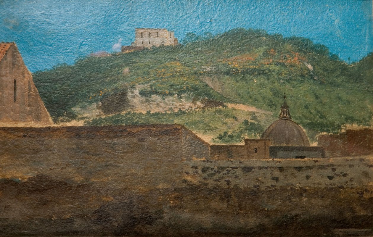 那不勒斯附近的一个山顶，1782年。 作者 托马斯·琼斯