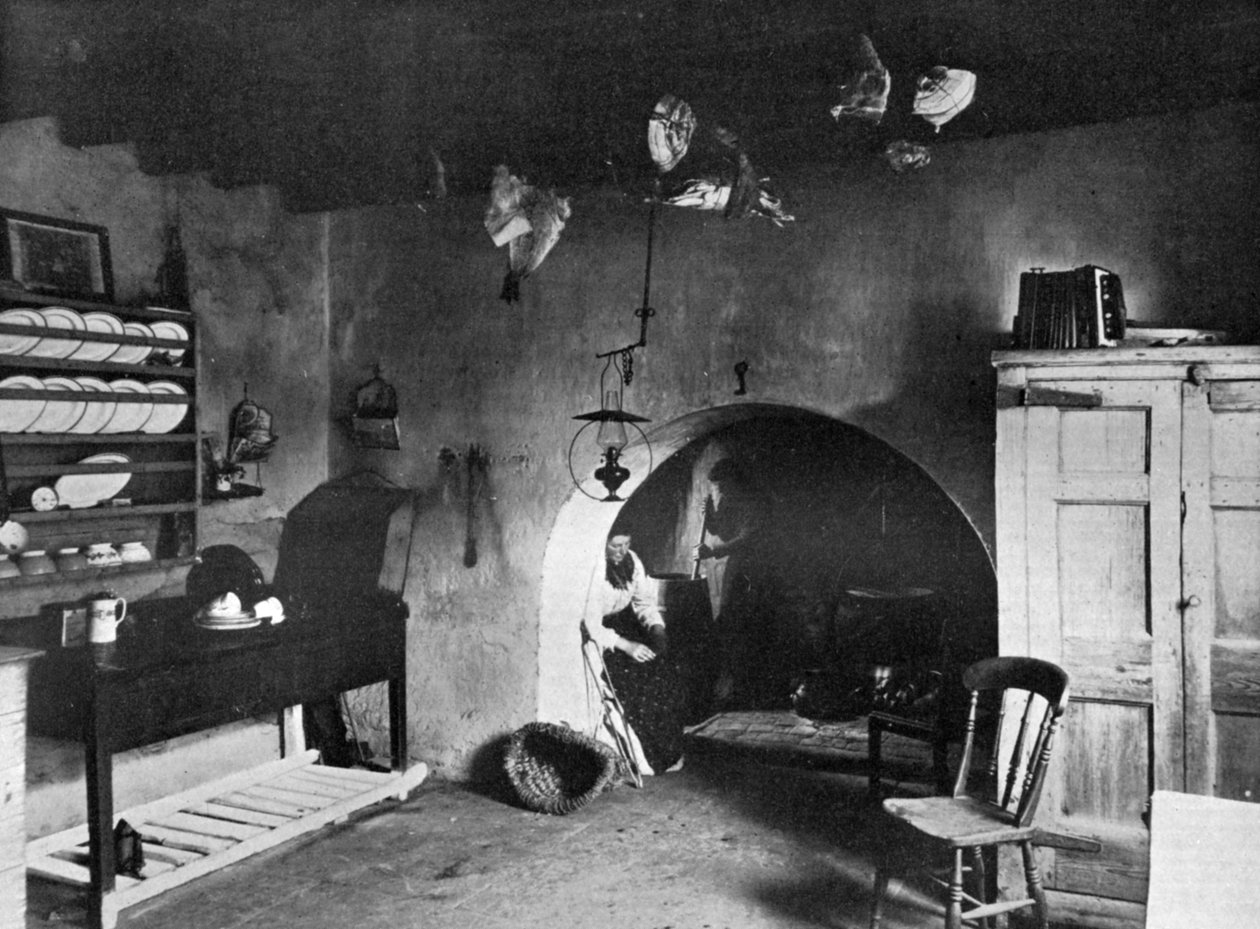 1924-1926年，苏格兰奥克尼郡的农场厨房 作者 托马斯·肯特
