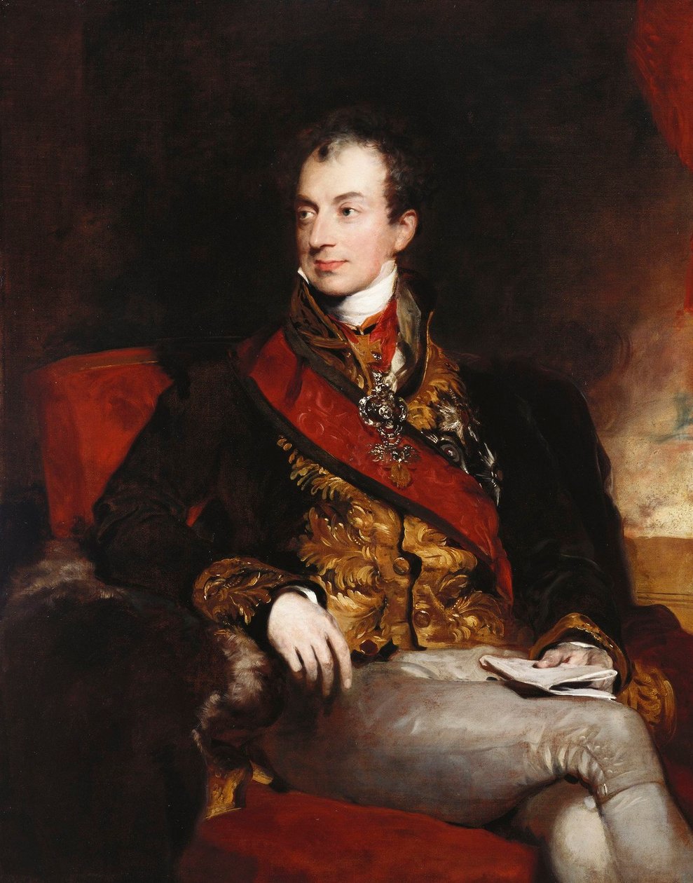 克莱门斯-洛塔尔-文策尔，梅特涅亲王（1773-1859） 作者 托马斯·劳伦斯