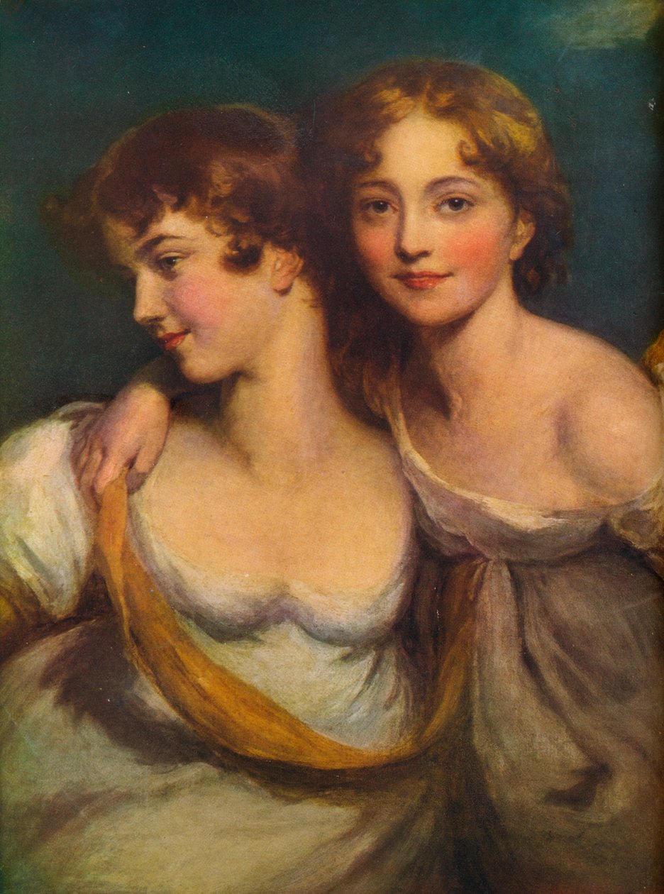 范妮和简·哈蒙德（Fanny and Jane Hamond），19世纪，1917年 作者 托马斯·劳伦斯