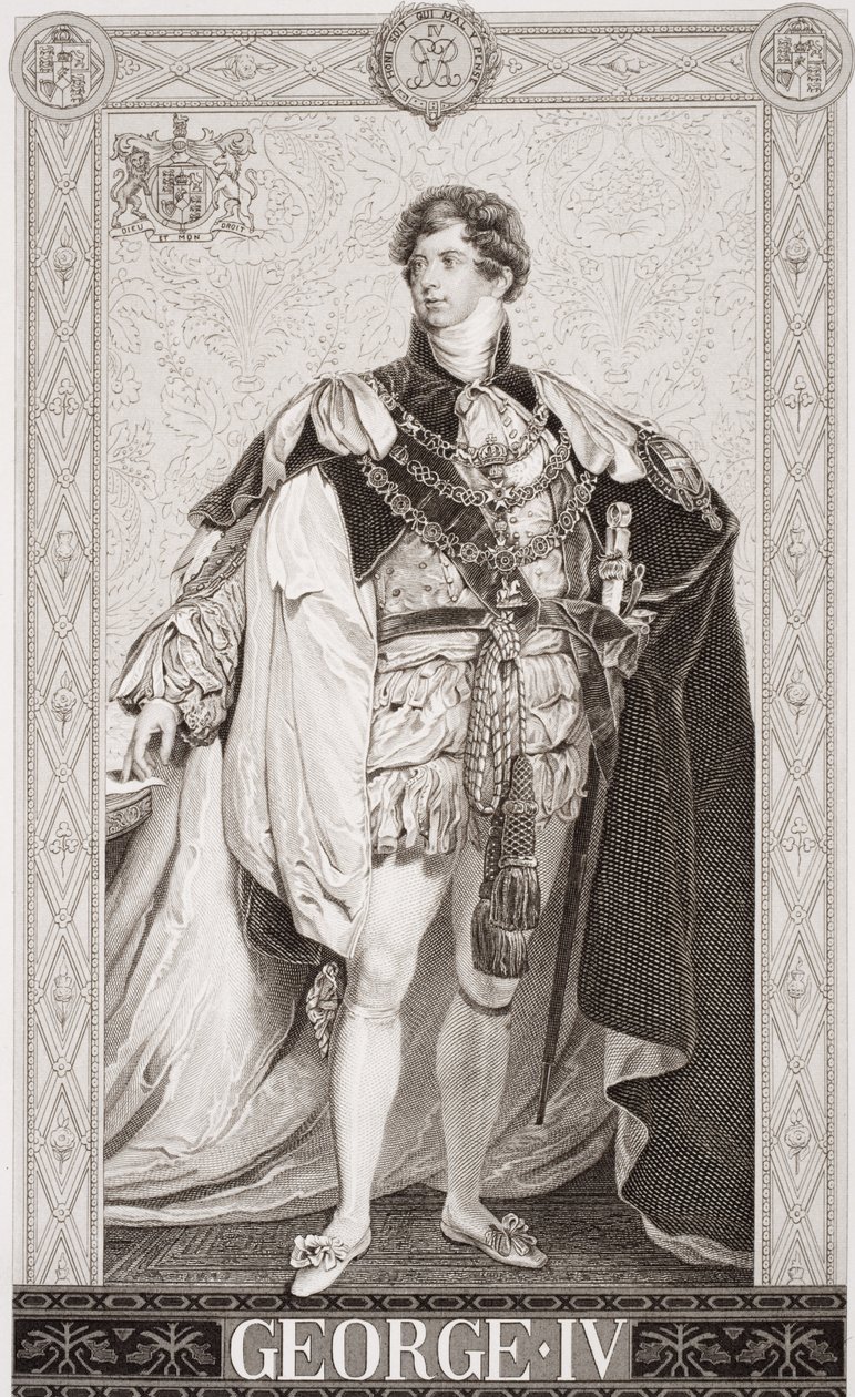 乔治四世（1762-1830）来自“英国和苏格兰历史插图”第二卷（见179434） 作者 托马斯·劳伦斯