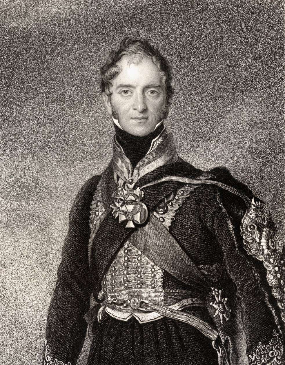 亨利威廉佩吉特，安格尔西的第一侯爵，由塞缪尔弗里曼（1773-1857）镌刻 作者 托马斯·劳伦斯